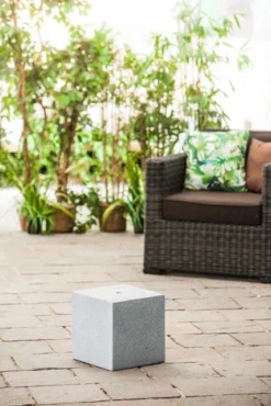 Heissner Gartenbrunnen-Sockel "Cube", Granite Color, 31x31x31cm (016611-09)