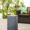 Heissner Gartenbrunnen-Sockel "Tower", Black Color, 39x39x68cm (016612-03)