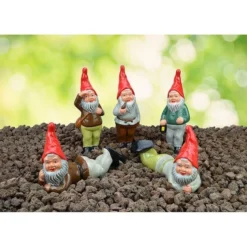 HEISSNER Die Waldmänner, Serie Mit 5 Gartenzwergen (06222-00)