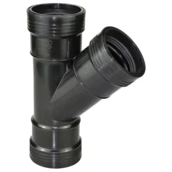 Heissner Steck-T-Stück 45° (PP), 75mm, Gummidichtung (Z925-00)