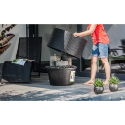 Heissner Rattan-Umrandung Für Terrassenbrunnen (016994-00) -Heissner Heissner Rattan Umrandung fuer Terrassenbrunnen 2