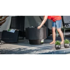 Heissner Rattan-Umrandung Für Terrassenbrunnen (016994-00) -Heissner Heissner Rattan Umrandung fuer Terrassenbrunnen 3