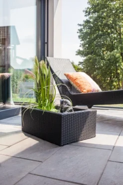 Heissner Rattan Hochteich, Schwarz (015196-00) -Heissner Heissner Rattan Hochteich 015196 00 Anwendung ohne Beine