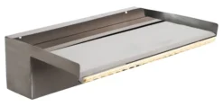 Heissner Wasserfall-Element Edelstahl 30 Cm Mit LED (W483-00)
