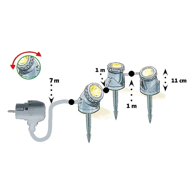 Heissner Teich- Und Gartenlicht 3er-Set (U403-T) – Bild 2