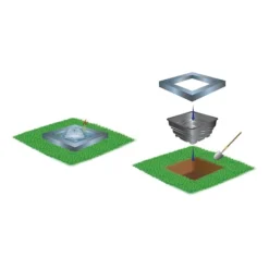 Heissner Terrassenteich PE-Becken 380 Liter (B083-00) -Heissner Illu B081 00 Springbrunnen mit Teichbecken 3