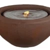 Heissner Garden Fountain "Half Ball LED", Rusty Color, 50x50x25cm (016602-17)