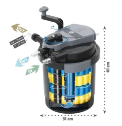 Heissner SMARTLINE Druckfilter, 7W UVC, Mit Pumpe (HLF4000-00) Ab Modell 2021 -Heissner heis hlf 4000 00 2021