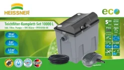 Heissner Durchlauffilter-Set 10m³ - 3300 L/h - 11W UVC (FPU10100-00) Ab Modell 2021 -Heissner tCVrDNCCxM8